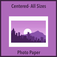 Satin Photo Paper Centered