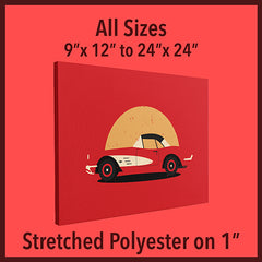 Stretched Polyester on 1"