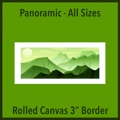 Rolled Canvas Panoramic 3" Border