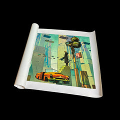 Rolled Canvas Square 3" Border