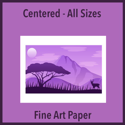 Fine Art Paper Centered