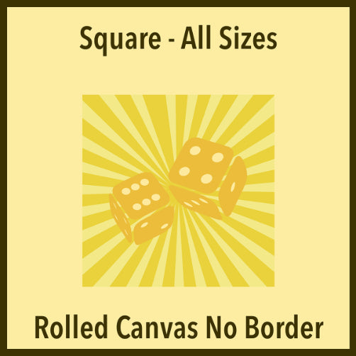 Rolled Canvas Square No extra Border