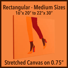 Stretched Canvas Medium on 0.75"