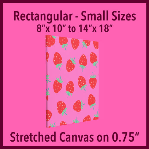 Stretched Canvas Small 0.75"
