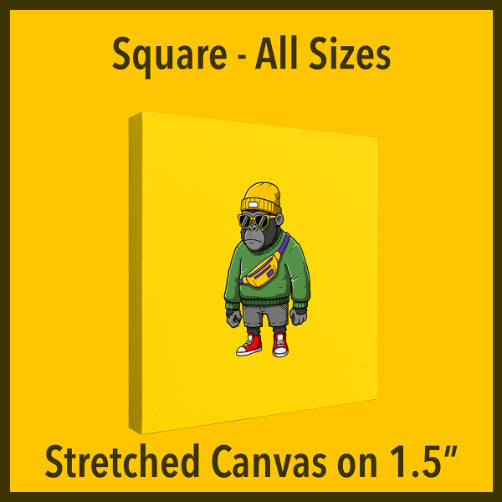 Stretched Canvas Square on 1.5"